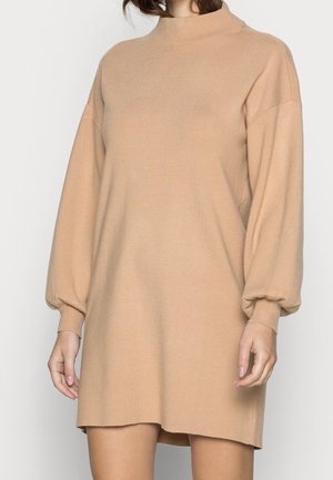 Gebreide jurk - apricot