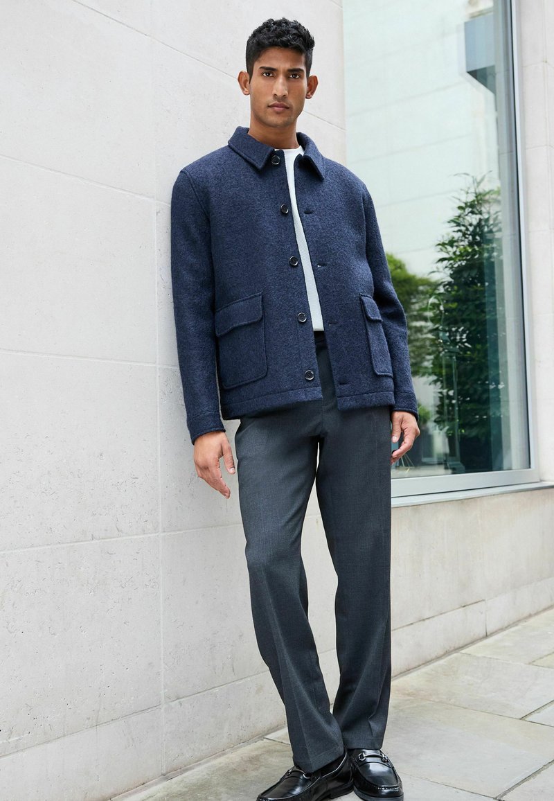 Next Könnyű dzseki - navy blue button through
