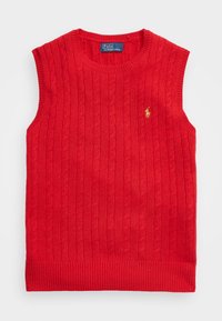 SLEEVELESS - Stickad tröja - red