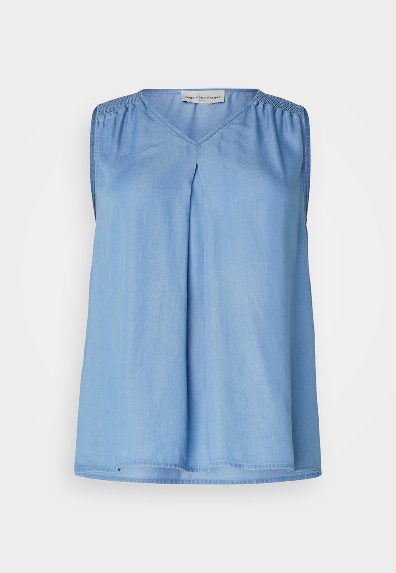 ONLY Carmakoma Blouse blauw denim/bluedenim