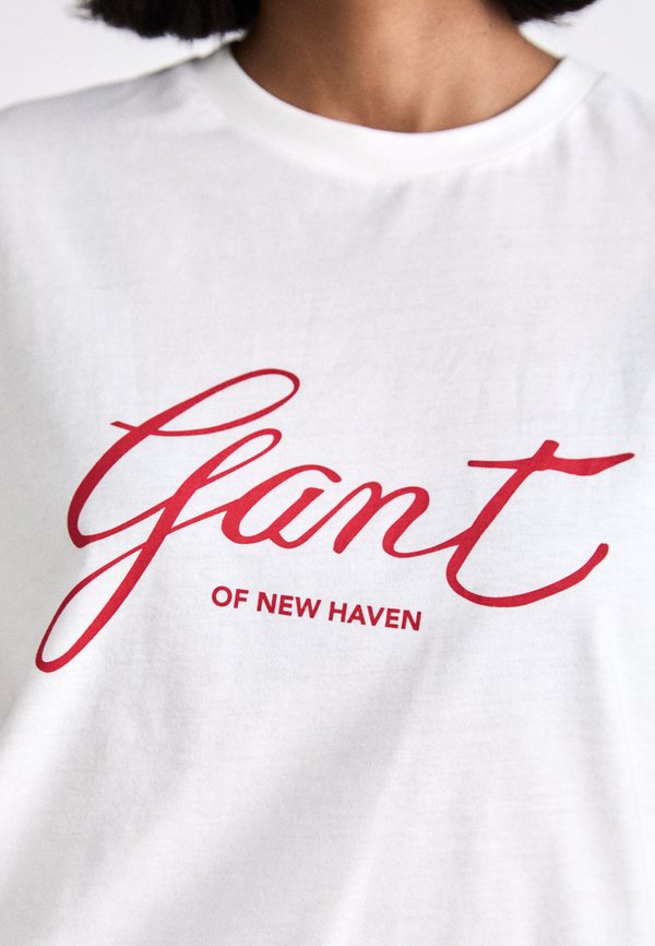 REG SCRIPT - Print T-shirt - eggshell3