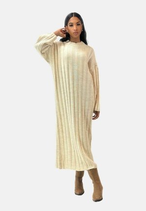 Gebreide jurk - beige