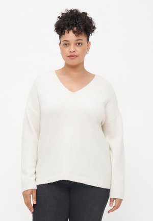 VMCBESTI V NECK  - Pullover - birch melange