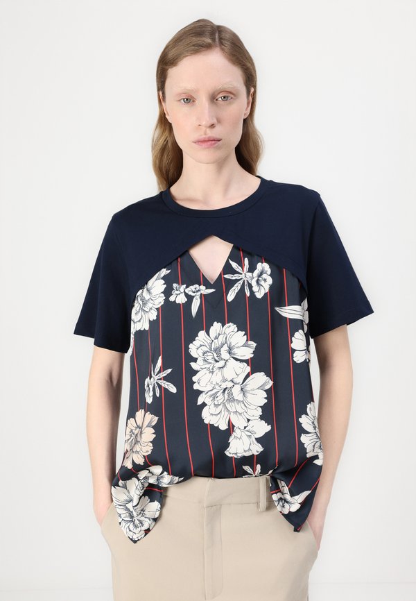 MODA - Print T-shirt - nuit noir3