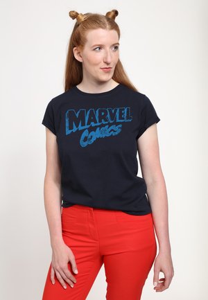MARVEL RETRO LOGO - T-shirt z nadrukiem