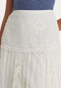 Lauren Ralph Lauren RELMARET MID - A-vonalú szoknya - silk white