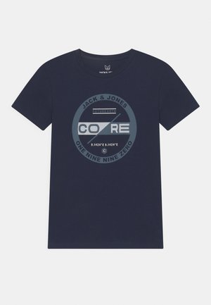 JCOBOOSTER TEE CREW NECK JNR - T-shirt imprimé - navy blazer
