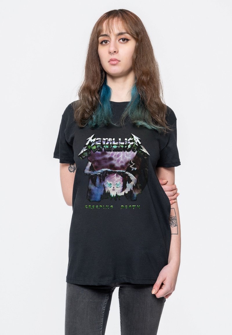Paradiso Clothing METALLICA CREEPING UNISEX - Print T-shirt - black
