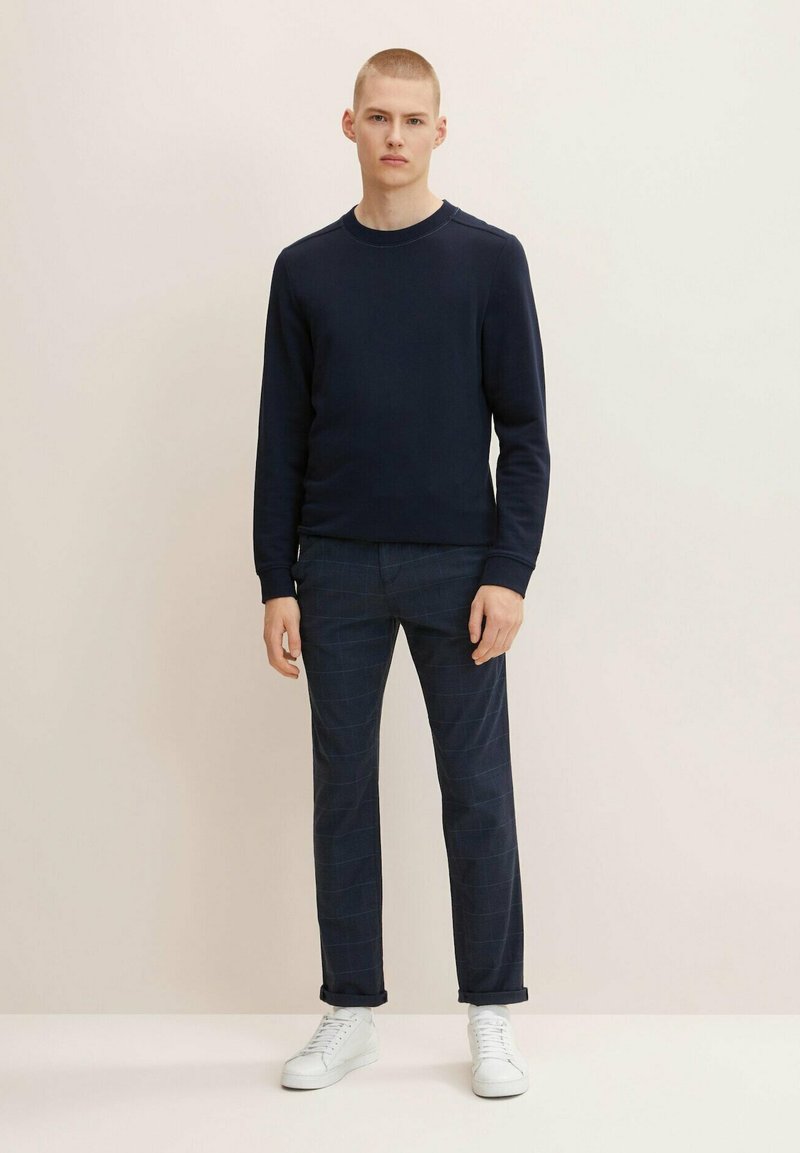 TOM TAILOR DENIM - Chinos - dark navy check, Förstora