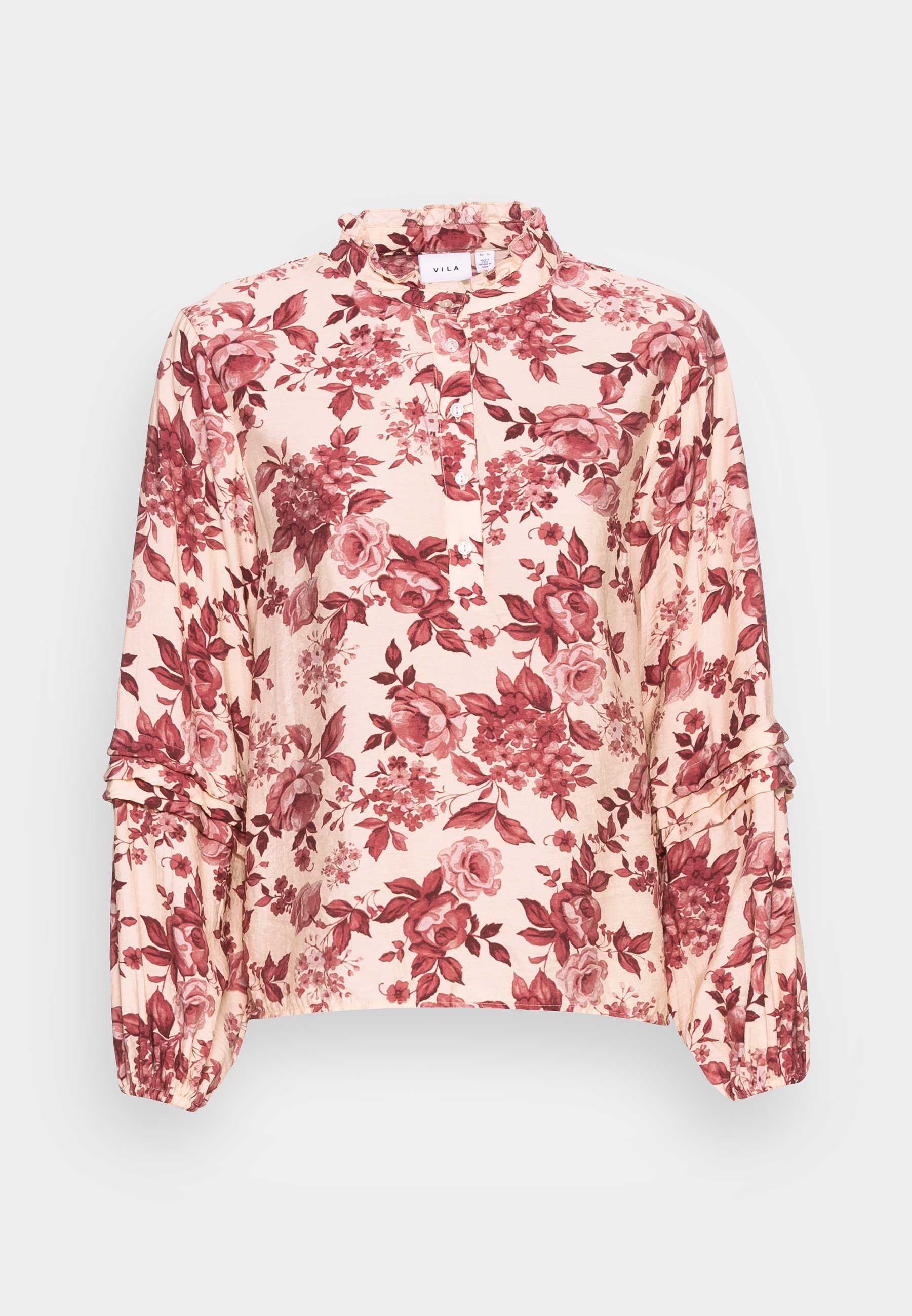 Vila BRAVO BLOUSE - Blouse - birch/dark 