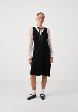 YASDANNIE COMBINED DRESS - Strickkleid - black/birch
