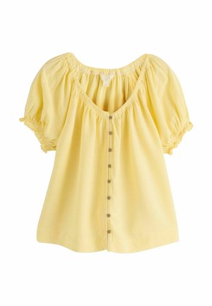 REGULAR FIT - PUFF SLEEVE  BARDOT - Bluse - yellow
