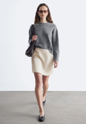 & OTHER STORIES, & OTHER STORIES RELAXED KNIT JUMPER - Svetrík - grey