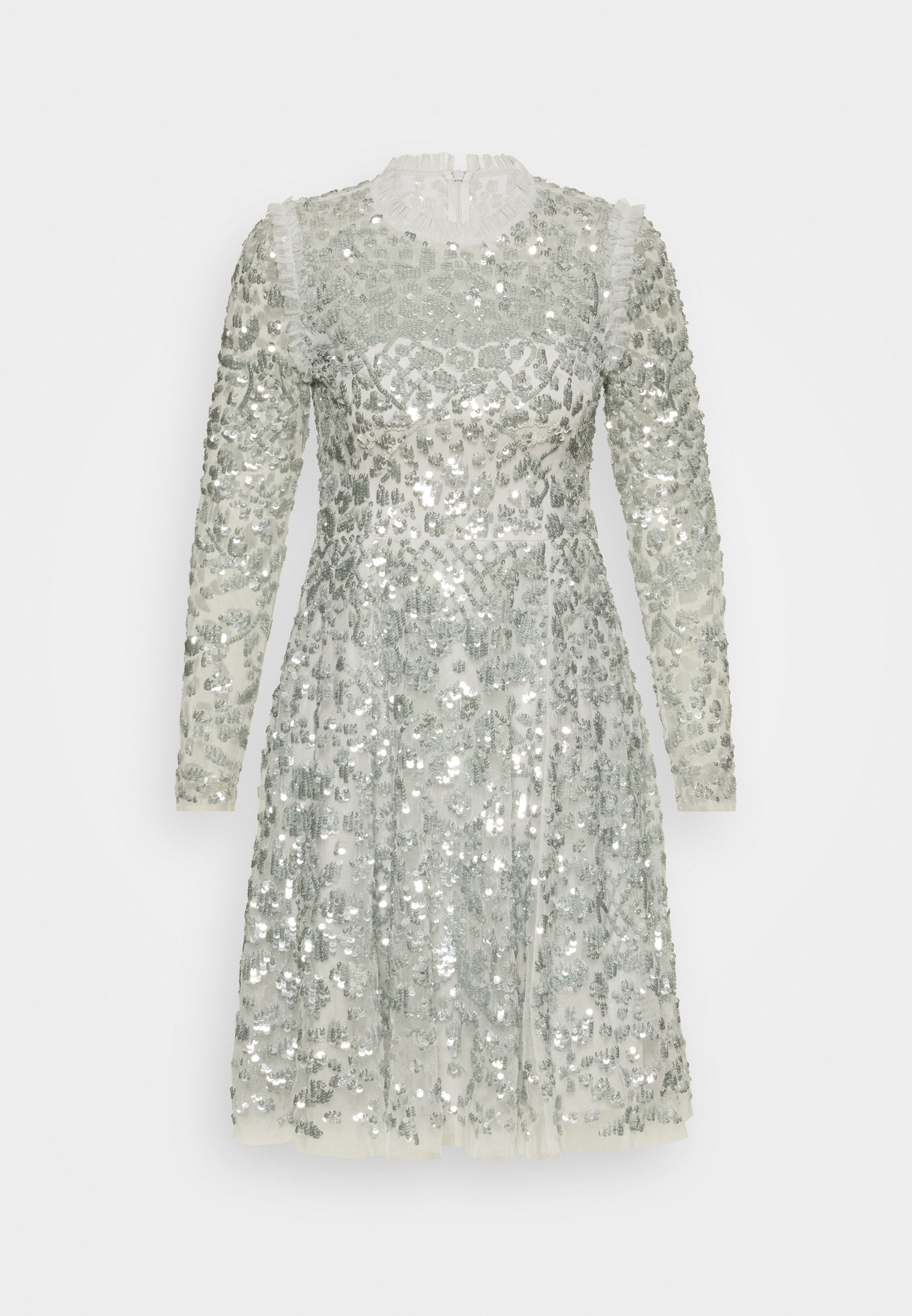 Needle & Thread - AURELIA LONG SLEEVE MINI DRESS - Robe de soirée - dove blue