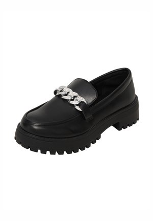 CON STRASS - Scarpe senza lacci - nero