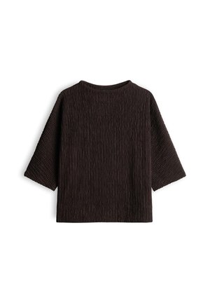 OPUS, FUNNEL CRINKLE FIT - Langarmshirt - affogato