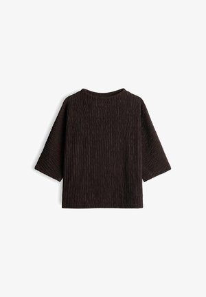 OPUS, FUNNEL CRINKLE FIT - Longsleeve - affogato