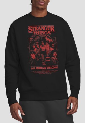 NETFLIX, STRANGER THINGS  MINDFLAYER GROUP HORROR MOVIE POSTER - Sweatshirt - black