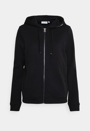 ZIPTHRU HOODIE - Bluza rozpinana - black