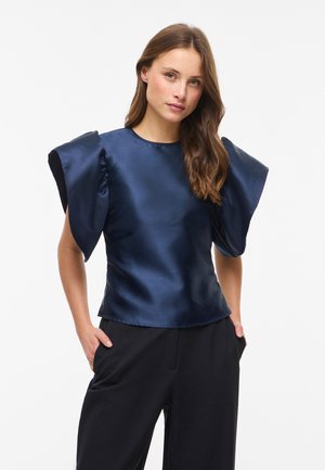 VILA VISHINA O NECK - Blúz - navy