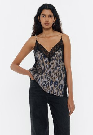 Bimba Y Lola Top - plumancha caqui
