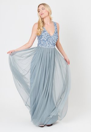 EMBELLISHED SEQUINS MAXI - Festklänning - teal