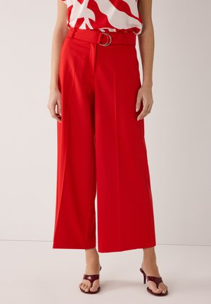 VERKÜRZTE WEITE CULOTTE - Broek - red