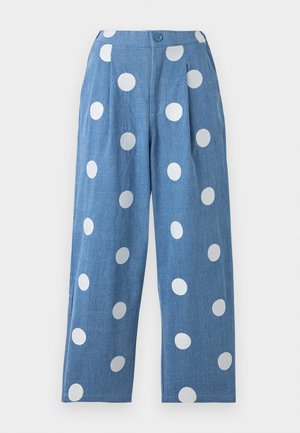Sister Jane, ERIK EMBROIDERY UNISEX - Laza szabású farmerek - blue