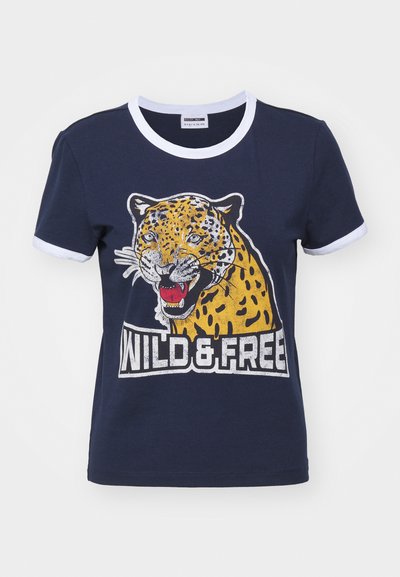 NMKATINKA COLLEGE TEE - T-shirt imprimé - navy blazer