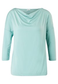 s.Oliver BLACK LABEL MIT WASSERFALLKRAGEN - Blouse - turquoise