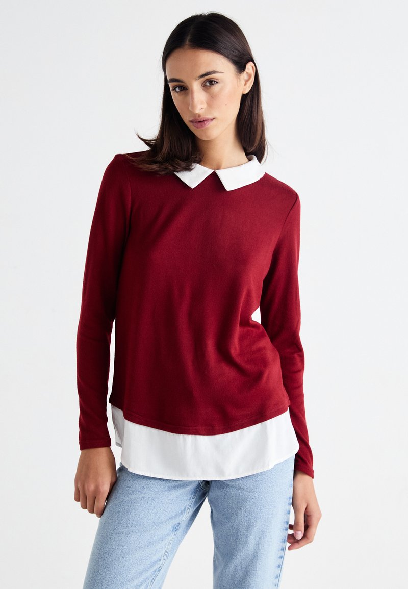 ONLY ONLELCOS SOFT - Pullover - syrah/white