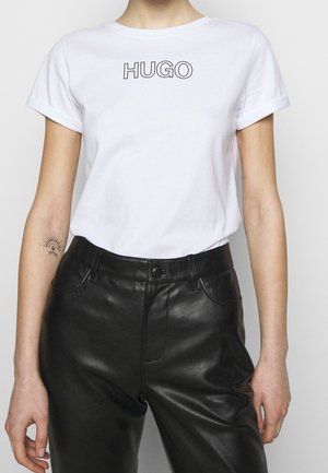 T-shirt med print - white