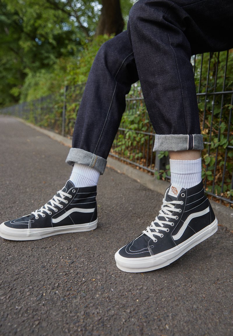 Vans SK8-HI TAPERED UNISEX - Sneakers alte - black/natural/nero - Zalando.it vans hi