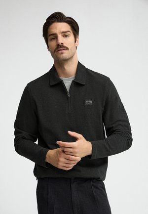 Polo Club, POLOSHIRT MAN ALCIDES LONG SLEEVE SLIM FIT - Polo - black