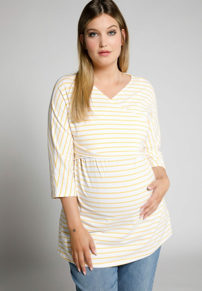Ulla Popken T-Shirt print - light yellow