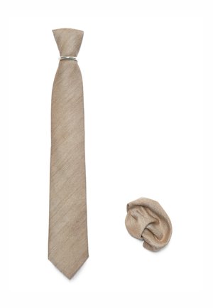 SET - Einstecktuch - braun