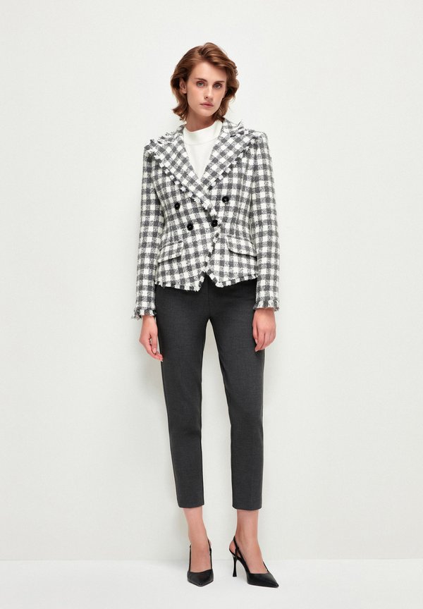 ACCESSORIED TWEED - Blazer - plaid anthracite