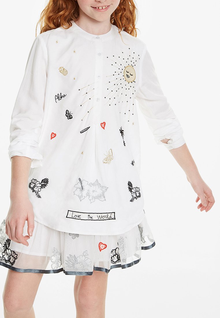 Desigual Overhemdblouse wit Desigual Overhemdblouse wit