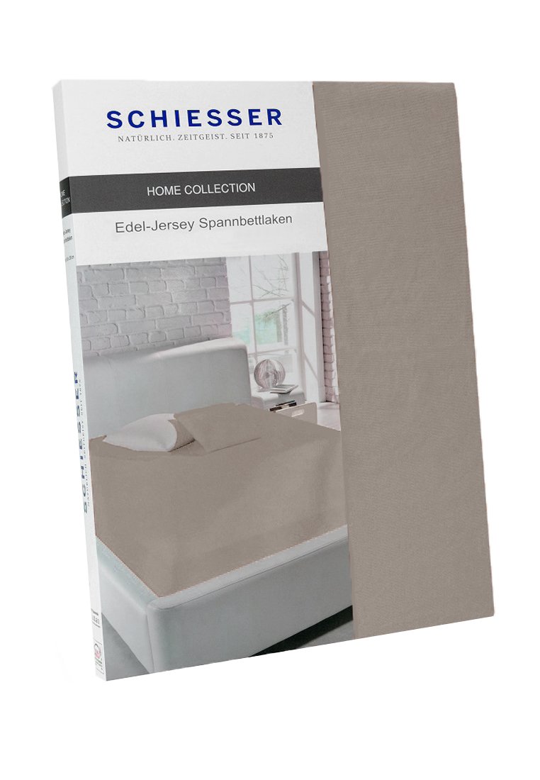 Schiesser Spannbettlaken silberfarben