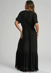 South Beach COVER UP CRINKLE V NECK  - Vestido largo - black
