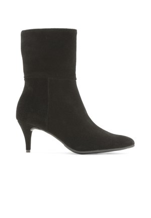 High heeled ankle boots - black