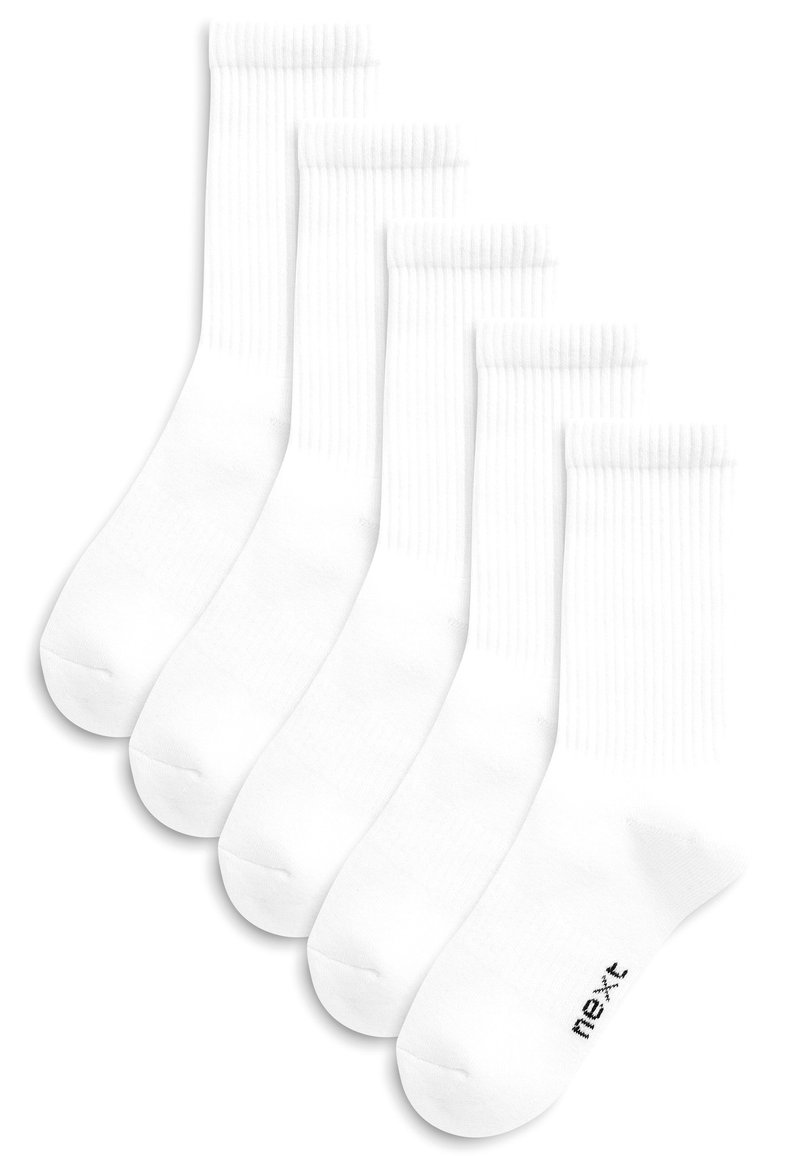 Next - 5 PACK RICH CUSHIONED FOOTBED - Kojinės - white, Padidinti