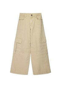 UTILITY - Oldalzsebes nadrágok - taupe