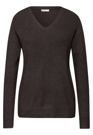 BASIC V-NECK - Maglione - braun