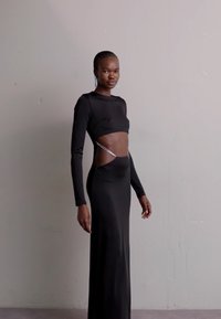 Et Ochs LUISA LOW RISE CHAIN GOWN - Alkalmi viselet - black