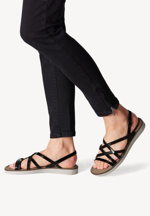 Tamaris Plateausandalette - black comb