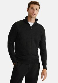 Marks & Spencer HALF ZIP - Trui - charcoal
