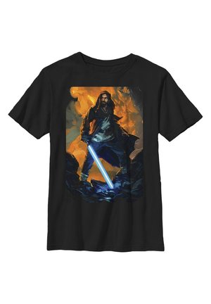 OBI-WAN KENOBI PAINT - T-shirt con stampa - black