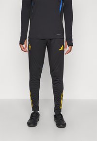 adidas Performance MANCHESTER UNITED PANT - Klubu apģērbs - black/blue/tribe yellow