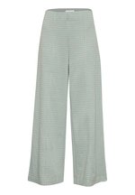 ICHI IHKATE SUS Long Wide PA2 Damesbroek, stoffen broek met stretch, hoge elastische tailleband, wijde snit, Total Eclipse (194010)., XXL